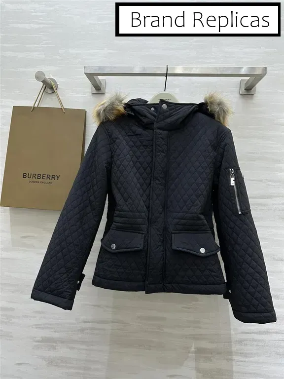 Burberry Diamond Quilted Hooded Jacket